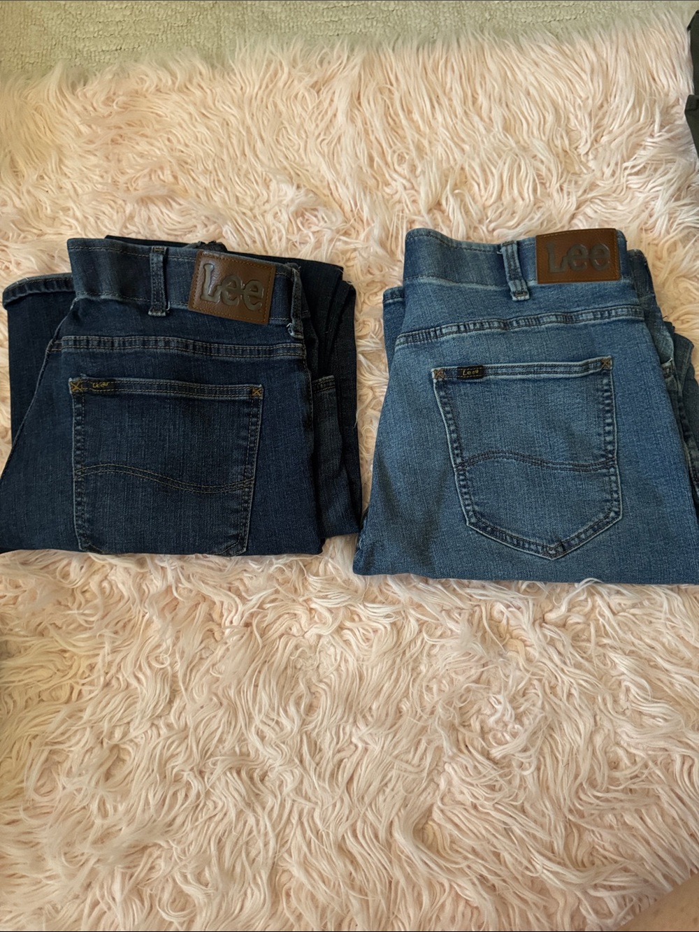 Lee Men’s Relaxed Jeans Duo — Dark Blue & Medium Blue 34x32"